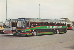 Reg's Coaches LBZ 2941 (E544 JWP) and Lacey's F814 TMD at RAF Mildenhall - 25 May 1996