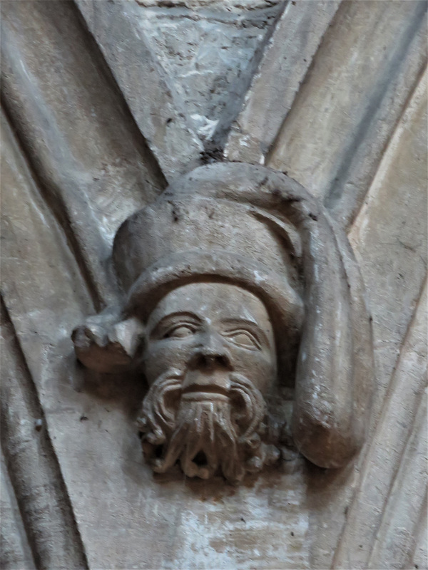 burford church, oxon (101) c15 north arcade headstop c.1420