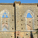 Italy, Windows of the Abbey of San Galgano