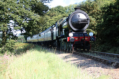 LNER class B12 4-6-0 8572 (B.R.number 61572) between Weybourne and Holt with 1M34 15:37 Sheringham - Holt North Norfolk Railway 2nd September 2017.