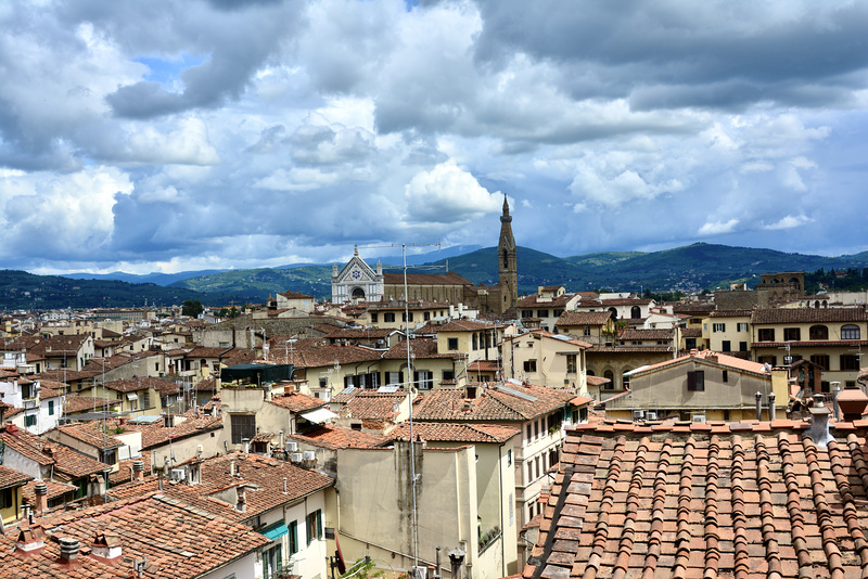 Florence 2023 – Palazzo Vecchio – View with the Santa Croce