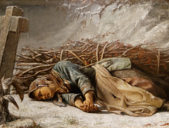 "Pauvre femme" (détail) (Alexandre Antigna - 1857)