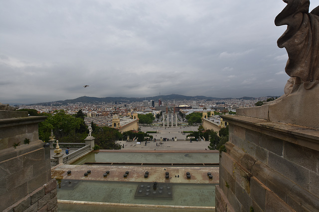 Blick von Museu Nacional d'Art de Catalunya