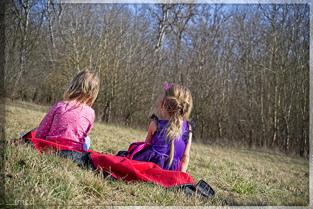 Erstes Lobau-Picknick 2021 mit meinen Enkelchen