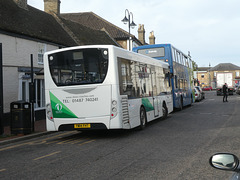 Buses in Market Street, Ely - 19 Oct 2022 (P1130782)