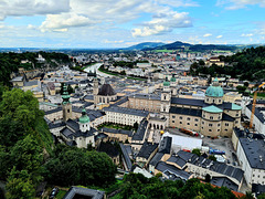 Blick auf Salzburg von der Hohenfestung aus