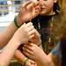 Building a tower from spaghetti topped by a marshmallow
