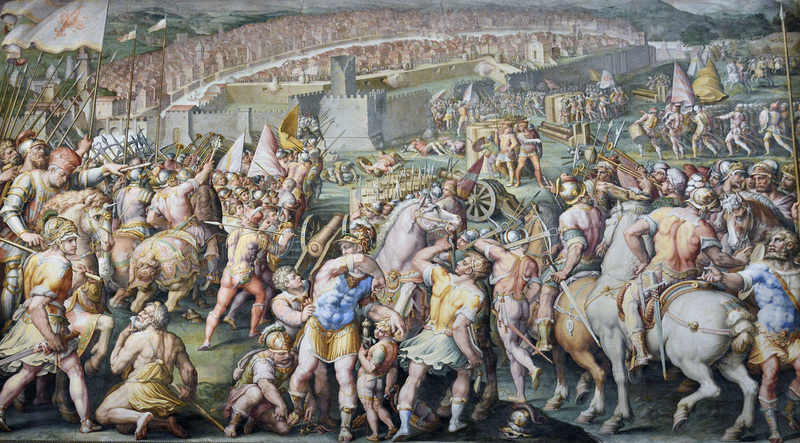 Florence 2023 – Palazzo Vecchio – Old-fashioned war