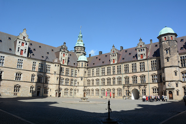 Denmark, In the Courtyard of the Kronborg Castle
