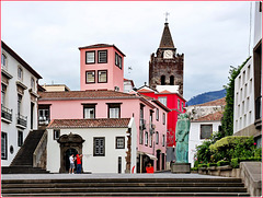 Funchal : il campanile della cattedrale visto da Sud
