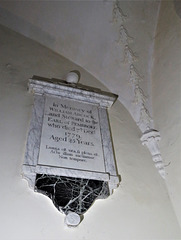 wilton old church, wilts c18 tomb walter adcock