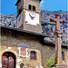 Val Clarée :   eglise Saint Claude - orologio + meridiana