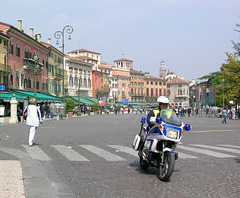 Polizei in Verona, Italien