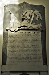 east knoyle church, wilts  , c19 tomb of philip bowles burleton, +1829, bengal army man killed in india