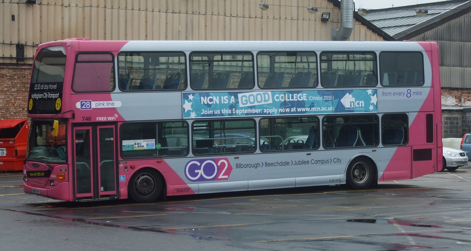 DSCF2911 Nottingham City Transport 748 (YN06 TGF) - 2 Apr 2016