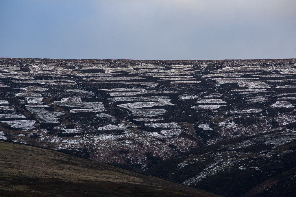 Snow highlighting  Grouse Moorland