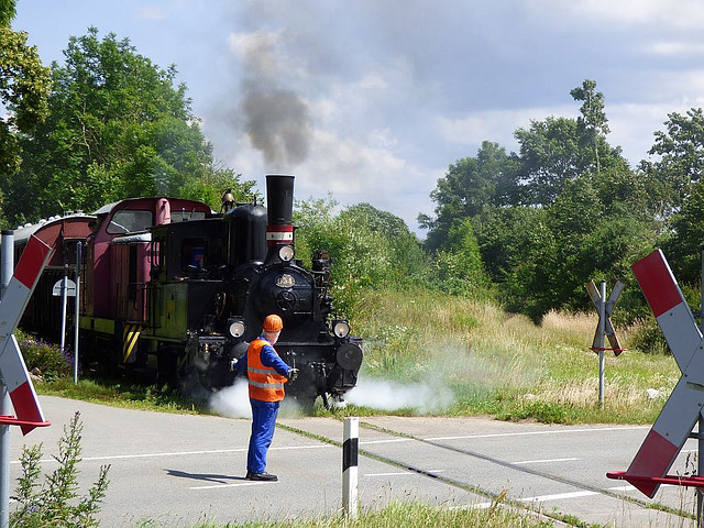 BÜ mit Sicherungsposten