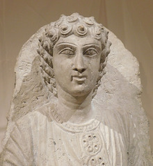 Detail of a Relief of a Banquet Attendant Holding Roast Lamb in the Metropolitan Museum of Art, June 2019