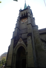 Turm Saint-François-Kirche in Lausanne