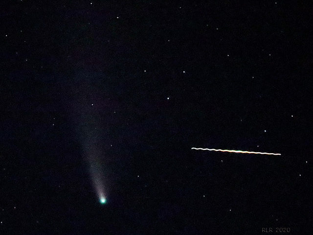 Komet Neowise und Meteor