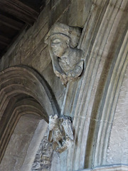 burford church, oxon (91) south aisle corbels etc. c15