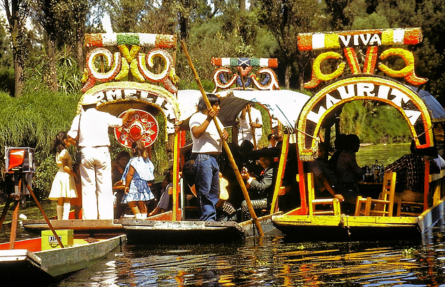 Xochimilco (Mexico) (MEX) juillet 1979. (Diapositive numérisée)