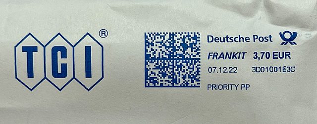 German franking machine impression