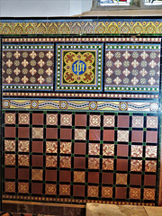 east knoyle church, wilts  , late c19 reredos tiles (2)