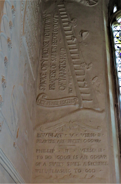 east knoyle church, wilts , c17 plasterwork covers the chancel, 1639 by wren's father (7)