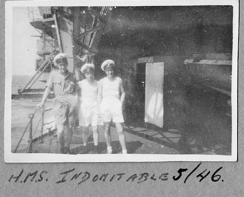 HMS Indomitable May 1946