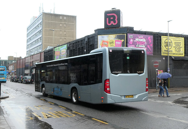 Evobus (UK) BF68 ZHB on loan to Kinchbus in Leicester - 27 Jul 2019 (P1030341)