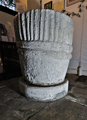 wilton old church, wilts c12 font