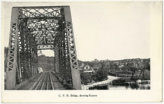 KN0356 KENORA - C.P.R. BRIDGE SHOWING KENORA