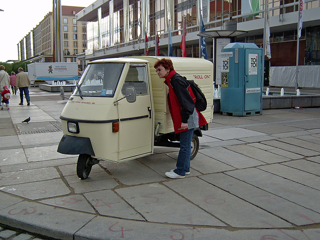 Piaggio Ape in Dresden Piaggio Ape in Dresden