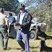 # 4 ..in blue, a Georgia State Trooper,  facing away is our son with local Sheriff Department, my ruined Ford in background. :(