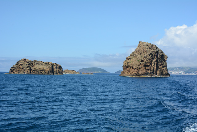 Azores, The Islets in the Strait Between Island of Pico and Island of Faial