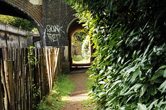 Graffito in Sydney Gardens, Bath