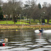 RIB Speeding down the River