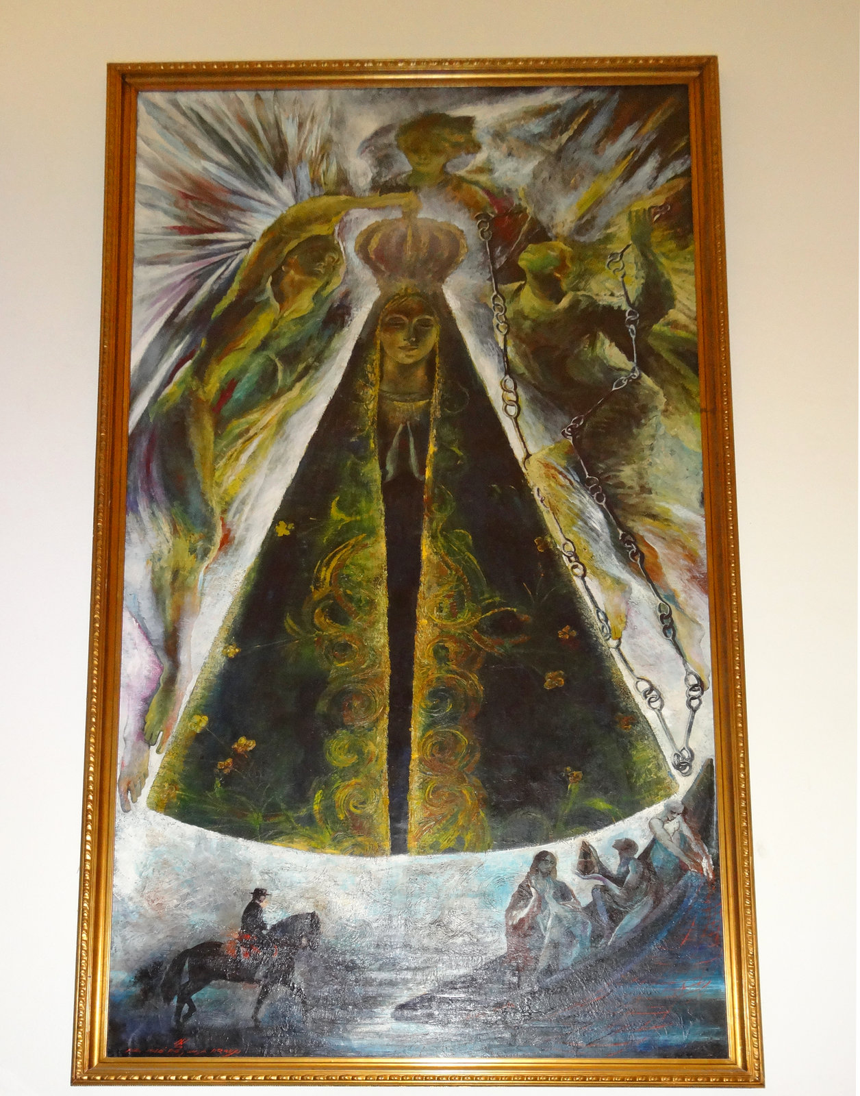Inside the monument