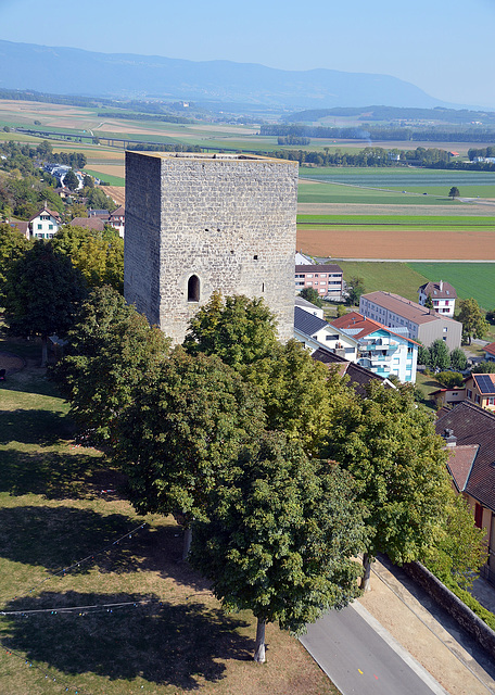 Der Wehrturm ( Bergfried ) von Orbe