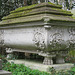 abney park cemetery, london,john jay, 1872, ornate sarcophagus on lion's paws