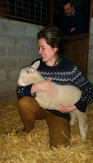 Heather burping Haggis