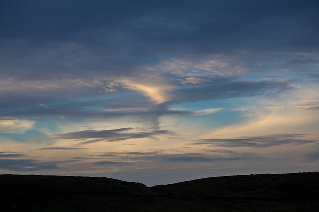 Clouds echoing the land