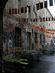 Café courtyard