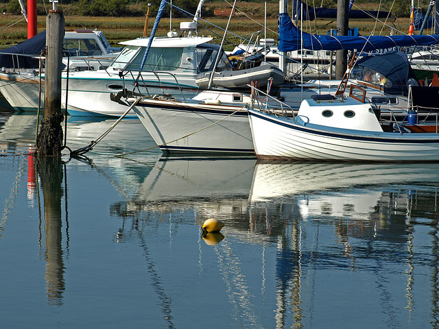 Boats on the river Yar
