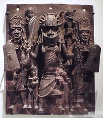 Warrior and Attendants Plaque from the Palace of Benin in the Metropolitan Museum of Art, August 2023