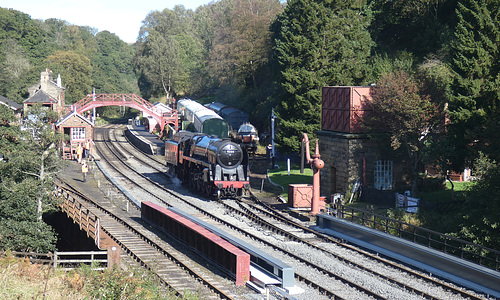 9F 2-10-0 ~92134 Passing Through Goathland Station