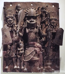 Warrior and Attendants Plaque from the Palace of Benin in the Metropolitan Museum of Art, August 2023