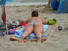sunbathing