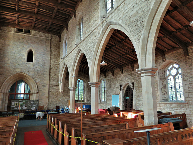 alconbury church, hunts   (19) c13 north arcade